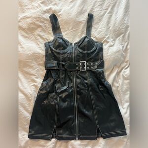 Leather black Urban Outfitters Dress
